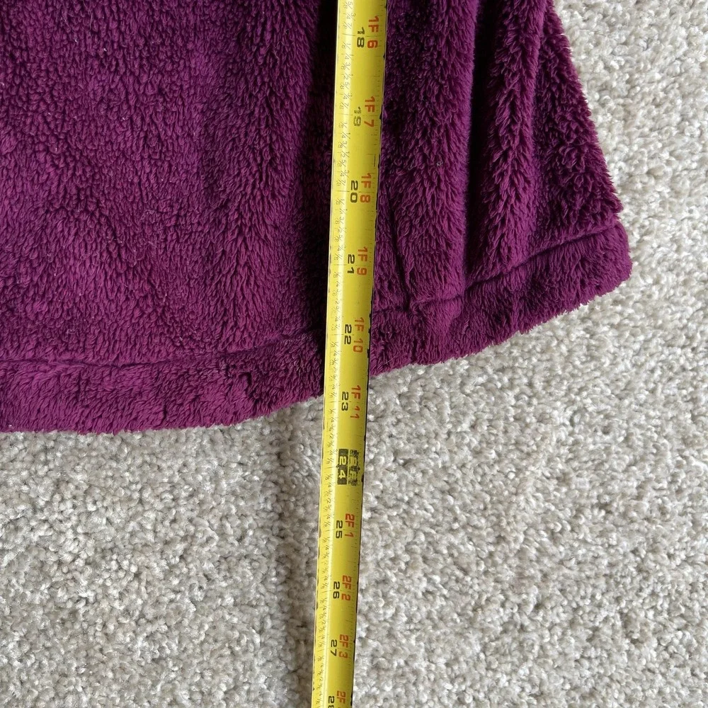 The North Face Jacket Womens Small Purple Fleece Full Zip Lined Logo Pockets